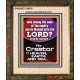 O LORD OUR GOD CREATOR OF HEAVEN, EARTH AND SEA  Custom Wall Art Print  GWUNITY10074  