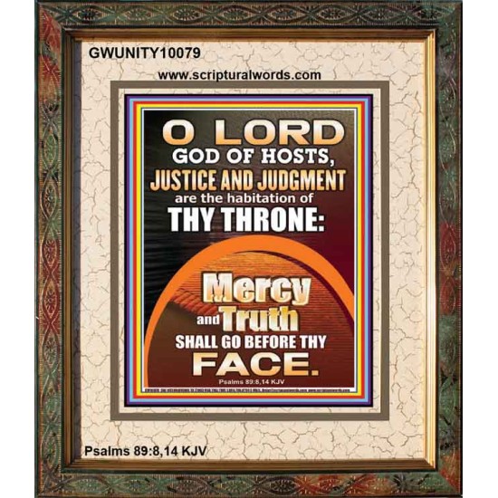 JUSTICE AND JUDGEMENT THE HABITATION OF YOUR THRONE O LORD  New Wall Décor  GWUNITY10079  