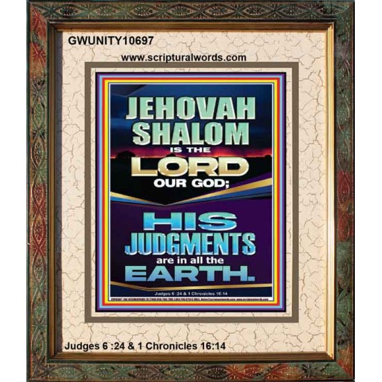 JEHOVAH SHALOM IS THE LORD OUR GOD  Christian Paintings  GWUNITY10697  