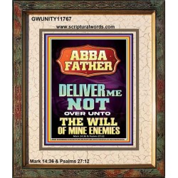 PLEASE DON'T LET ME FALL INTO THE HAND OF MY ENEMIES  Contemporary Christian Wall Art  GWUNITY11767  "20X25"