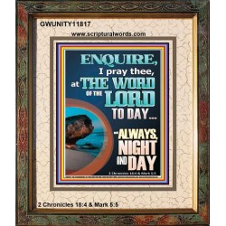 STUDY THE WORD OF THE LORD DAY AND NIGHT  Large Wall Accents & Wall Portrait  GWUNITY11817  "20X25"