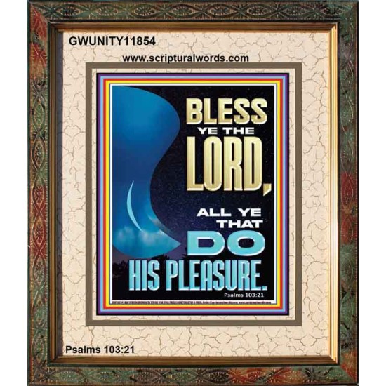 DO HIS PLEASURE AND BE BLESSED  Art & Décor Portrait  GWUNITY11854  