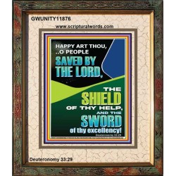 O PEOPLE SAVED BY THE LORD  Printable Bible Verse to Portrait  GWUNITY11876  "20X25"