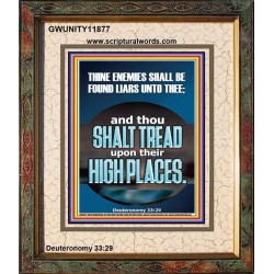 THINE ENEMIES SHALL BE FOUND LIARS UNTO THEE  Printable Bible Verses to Portrait  GWUNITY11877  "20X25"