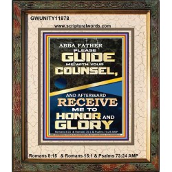 ABBA FATHER PLEASE GUIDE US WITH YOUR COUNSEL  Scripture Wall Art  GWUNITY11878  