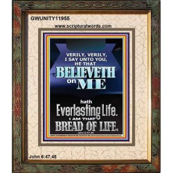 I AM THAT BREAD OF LIFE  Unique Power Bible Portrait  GWUNITY11955  "20X25"