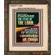 BRETHREN CHOOSE THE FEAR OF THE LORD THE BEGINNING OF WISDOM  Ultimate Inspirational Wall Art Portrait  GWUNITY11962  