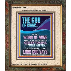 EVERY WORD OF MINE IS CERTAIN SAITH THE LORD  Scriptural Wall Art  GWUNITY11973  "20X25"