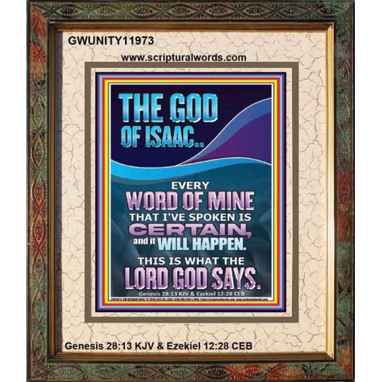 EVERY WORD OF MINE IS CERTAIN SAITH THE LORD  Scriptural Wall Art  GWUNITY11973  