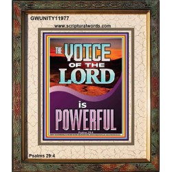 THE VOICE OF THE LORD IS POWERFUL  Scriptures Décor Wall Art  GWUNITY11977  
