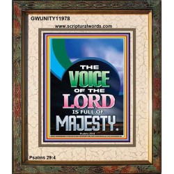 THE VOICE OF THE LORD IS FULL OF MAJESTY  Scriptural Décor Portrait  GWUNITY11978  