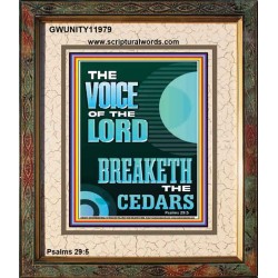 THE VOICE OF THE LORD BREAKETH THE CEDARS  Scriptural Décor Portrait  GWUNITY11979  