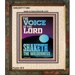 THE VOICE OF THE LORD SHAKETH THE WILDERNESS  Christian Portrait Art  GWUNITY11981  