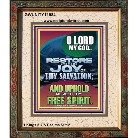 THE JOY OF SALVATION  Bible Verse Portrait  GWUNITY11984  