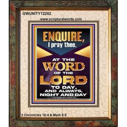 MEDITATE THE WORD OF THE LORD DAY AND NIGHT  Contemporary Christian Wall Art Portrait  GWUNITY12202  "20X25"