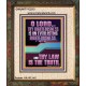 THY LAW IS THE TRUTH O LORD  Religious Wall Art   GWUNITY12213  
