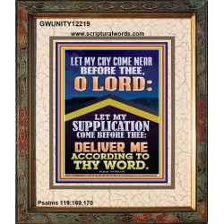 LET MY SUPPLICATION COME BEFORE THEE O LORD  Unique Power Bible Picture  GWUNITY12219  "20X25"