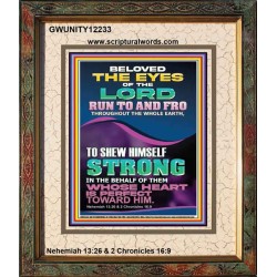 THE EYES OF THE LORD  Righteous Living Christian Portrait  GWUNITY12233  "20X25"
