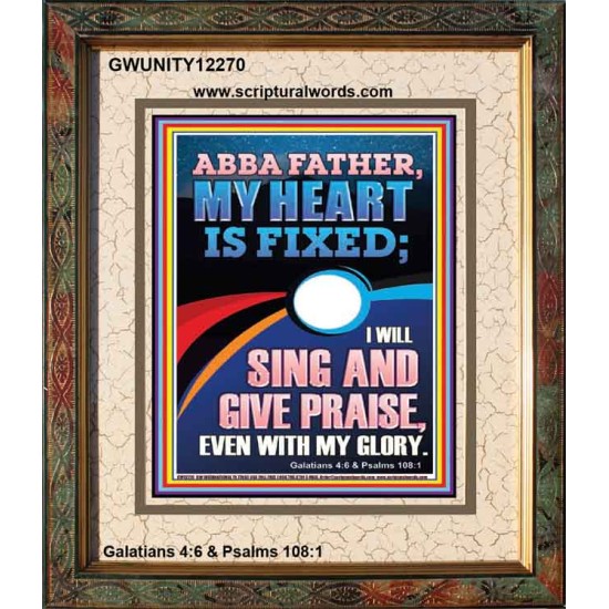 I WILL SING AND GIVE PRAISE EVEN WITH MY GLORY  Christian Paintings  GWUNITY12270  