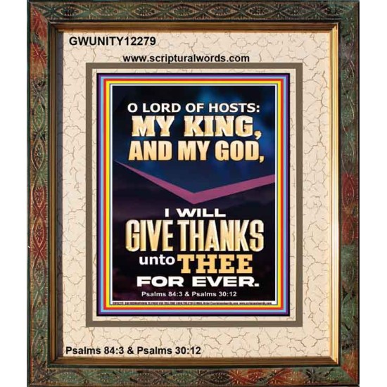 LORD OF HOSTS MY KING AND MY GOD  Christian Art Portrait  GWUNITY12279  