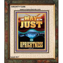 THE WAY OF THE JUST IS UPRIGHTNESS  Scriptural Décor  GWUNITY12288  