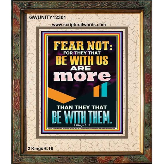 THEY THAT BE WITH US ARE MORE THAN THEM  Modern Wall Art  GWUNITY12301  