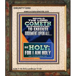 THE LORD COMETH TO EXECUTE JUDGMENT UPON ALL  Large Wall Accents & Wall Portrait  GWUNITY12302  "20X25"