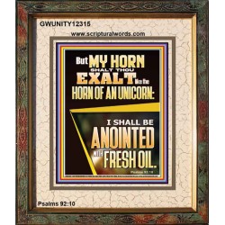 MY HORN SHALT THOU EXALT   Custom Contemporary Christian Wall Art  GWUNITY12315  "20X25"