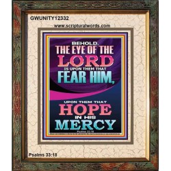 THEY THAT HOPE IN HIS MERCY  Unique Scriptural ArtWork  GWUNITY12332  "20X25"