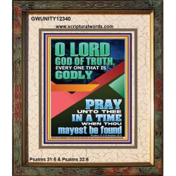 O LORD GOD OF TRUTH  Custom Inspiration Scriptural Art Portrait  GWUNITY12340  "20X25"