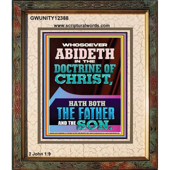 WHOSOEVER ABIDETH IN THE DOCTRINE OF CHRIST  Bible Verse Wall Art  GWUNITY12388  