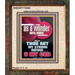 I AM AS A WONDER UNTO MANY  Eternal Power Portrait  GWUNITY12648  "20X25"