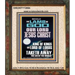 THE LAMB OF GOD OUR LORD JESUS CHRIST WHICH TAKETH AWAY THE SIN OF THE WORLD  Ultimate Power Portrait  GWUNITY12664  "20X25"