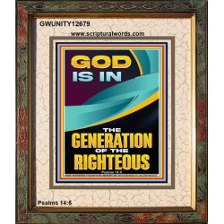 GOD IS IN THE GENERATION OF THE RIGHTEOUS  Ultimate Inspirational Wall Art  Portrait  GWUNITY12679  "20X25"
