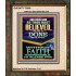 AS THOU HAST BELIEVED SO BE IT DONE UNTO THEE  Scriptures Décor Wall Art  GWUNITY13006  "20X25"
