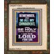 DO ALL MY COMMANDMENTS AND BE HOLY  Christian Portrait Art  GWUNITY13010  