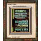 GRACE UNMERITED FAVOR OF GOD BE MODEST IN YOUR THINKING AND JUDGE YOURSELF  Christian Portrait Wall Art  GWUNITY13011  