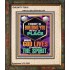 BE UNITED TOGETHER AS A LIVING PLACE OF GOD IN THE SPIRIT  Scripture Portrait Signs  GWUNITY13016  "20X25"