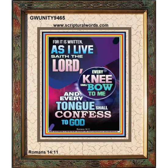 IN JESUS NAME EVERY KNEE SHALL BOW  Unique Scriptural Portrait  GWUNITY9465  