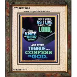 EVERY TONGUE WILL GIVE WORSHIP TO GOD  Unique Power Bible Portrait  GWUNITY9466  "20X25"