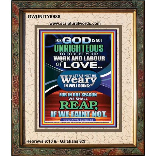 DO NOT BE WEARY IN WELL DOING  Children Room Portrait  GWUNITY9988  
