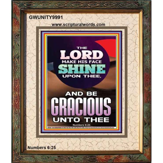 THE LORD BE GRACIOUS UNTO THEE  Unique Scriptural Portrait  GWUNITY9991  