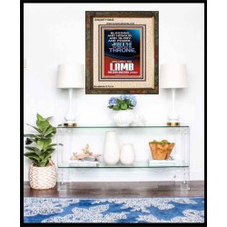BLESSING HONOUR AND GLORY UNTO THE LAMB  Scriptural Prints  GWUNITY10043  "20X25"