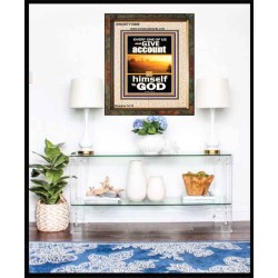 WE SHALL ALL GIVE ACCOUNT OF OUR LIFE TO GOD  Scriptural Décor Portrait  GWUNITY10069  "20X25"