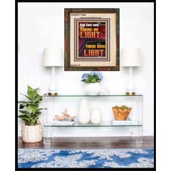 LET THERE BE LIGHT AND THERE WAS LIGHT  Christian Quote Portrait  GWUNITY11998  "20X25"