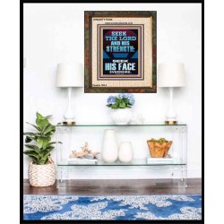 SEEK THE LORD AND HIS STRENGTH AND SEEK HIS FACE EVERMORE  Bible Verse Wall Art  GWUNITY12184  "20X25"