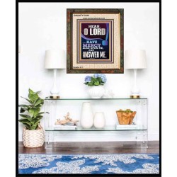 O LORD HAVE MERCY ALSO UPON ME AND ANSWER ME  Bible Verse Wall Art Portrait  GWUNITY12189  "20X25"