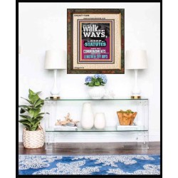 WALK IN MY WAYS AND KEEP MY COMMANDMENTS  Wall & Art Décor  GWUNITY12296  "20X25"