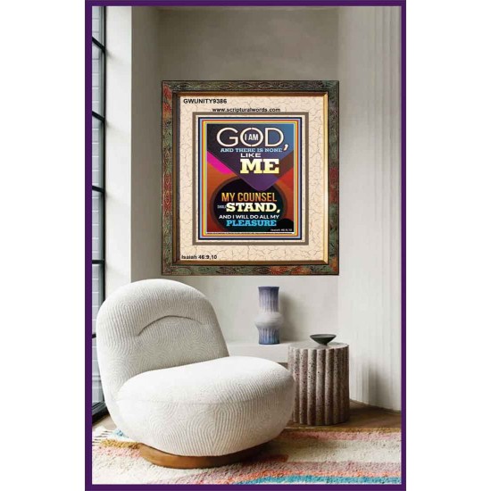 MY COUNSEL SHALL STAND  Ultimate Inspirational Wall Art Portrait  GWUNITY9386  