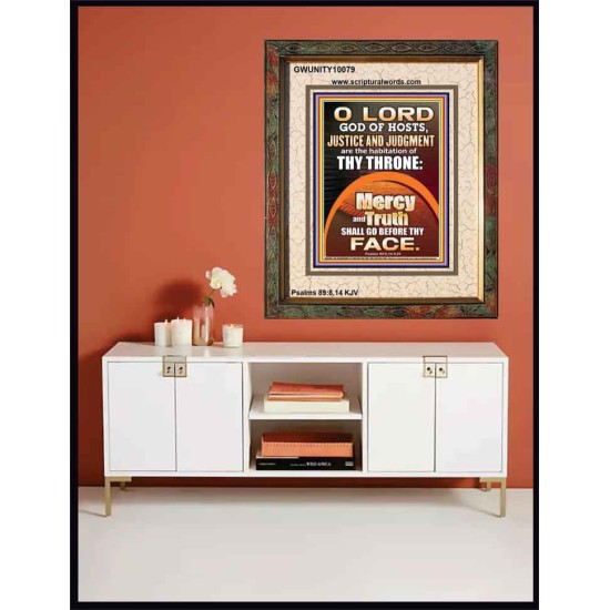 JUSTICE AND JUDGEMENT THE HABITATION OF YOUR THRONE O LORD  New Wall Décor  GWUNITY10079  